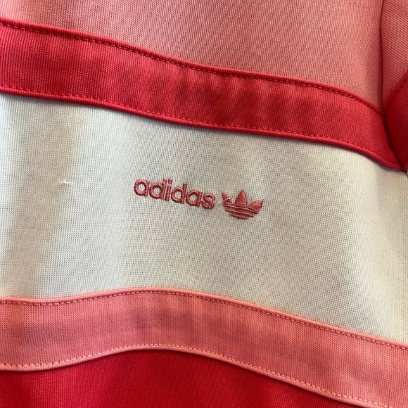 Adidas Pink & White Zip-Up Sweater - Picture 3 of 7